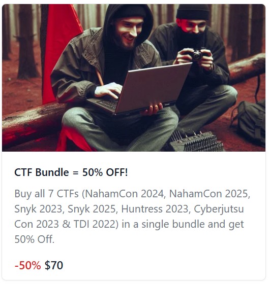 Just Hacking Training (JHT) - Bundle of 7 CTFs